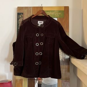 Unique brown jacket size 1X by AMI